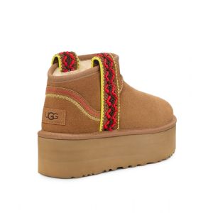 Ugg Ultra Mini Braid Platform Chestnut