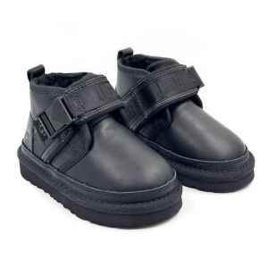 KIDS NEUMEL Snapback LEATHER BLACK