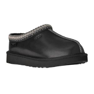 Tasman Slippers Leather Regen Black